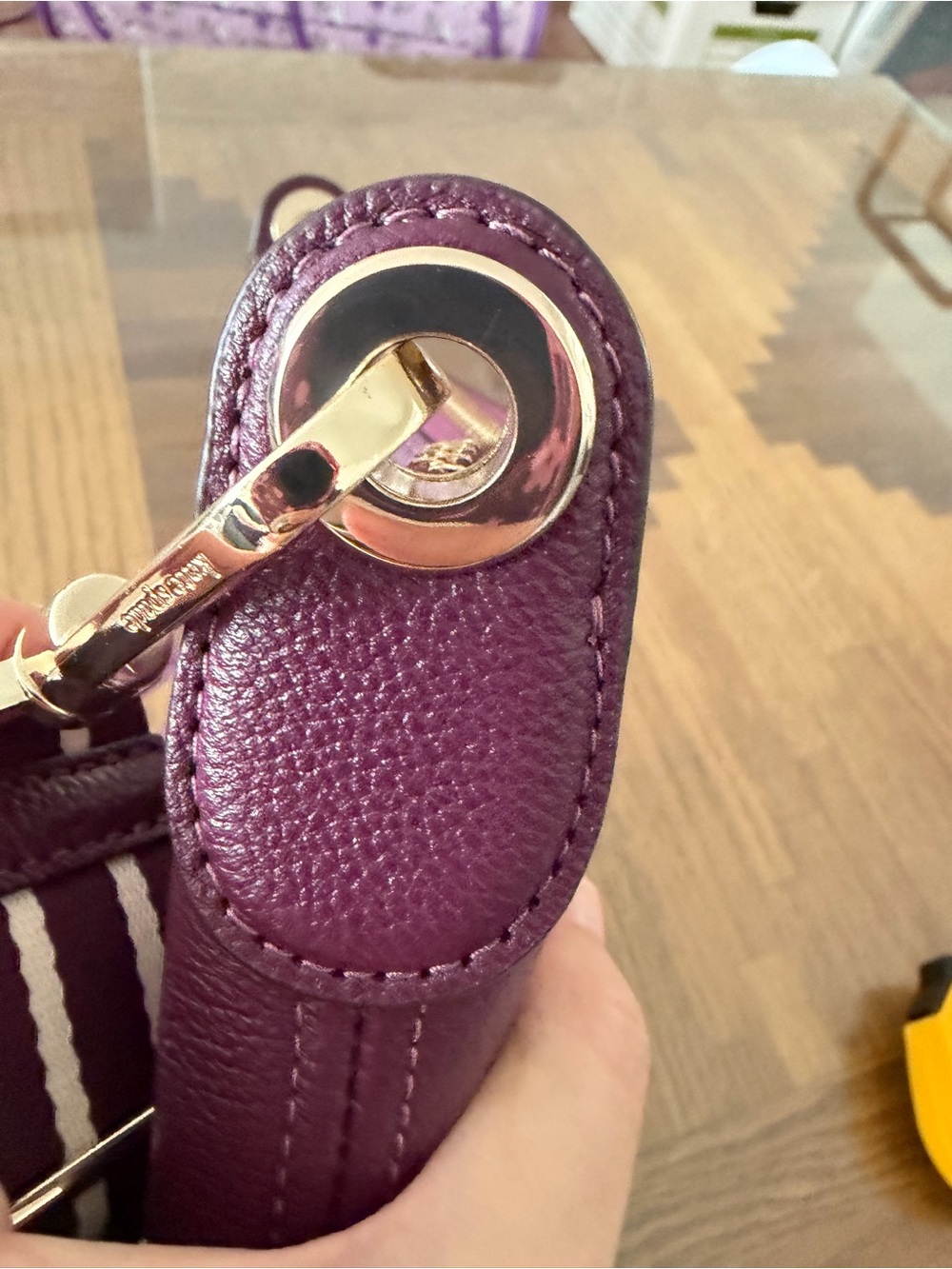 kate spade Plum Leather Crossbody with Gold Hardware - Picture 5 of 6